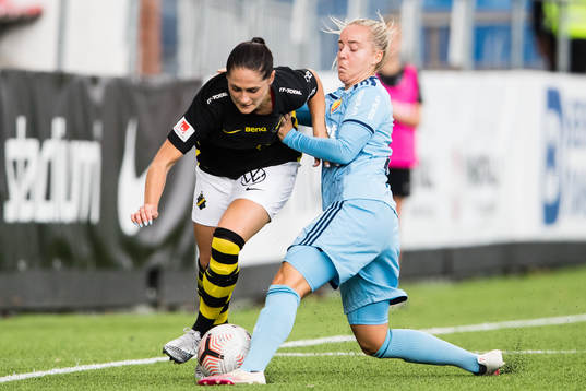 s Linda Hallin och Djurgårdens Fanny Lång