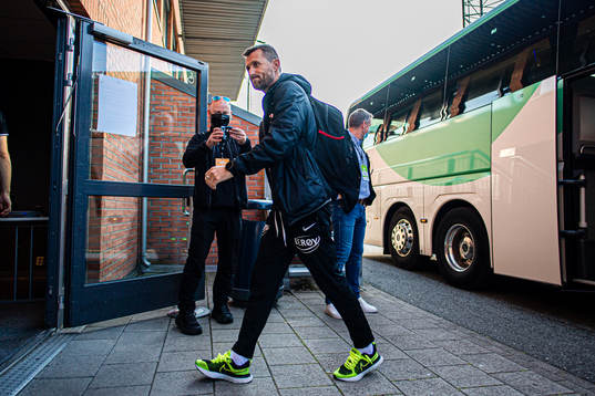 Eirik Horneland, head coach of Brann, arrives