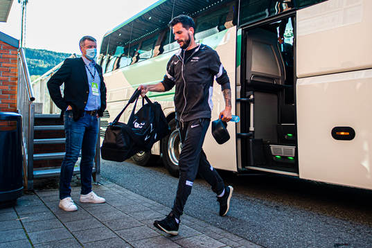 Daniel Alexander Pedersen of Brann arrives