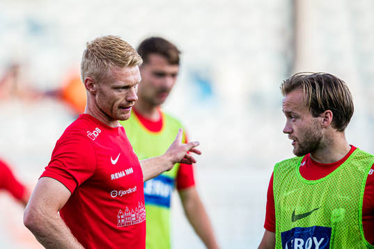 Sivert Heltne Nilsen and Bård Finne of Brann