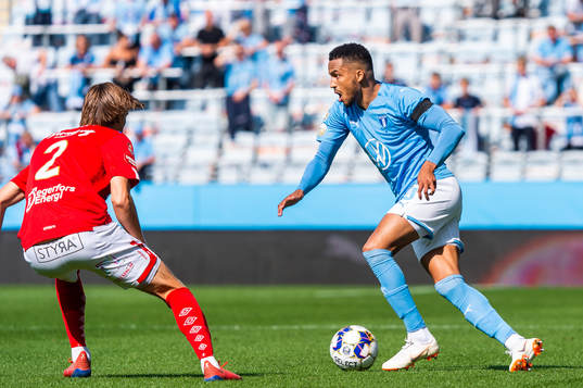 Degerfors Gustav Granath och Malmö FFs Martin Olsson