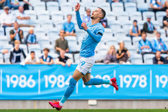 Malmö FFs Veljko Birmancevic deppar