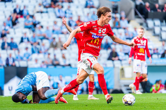 Malmö FFs Veljko Birmancevic och Degerfors Gustav Granath