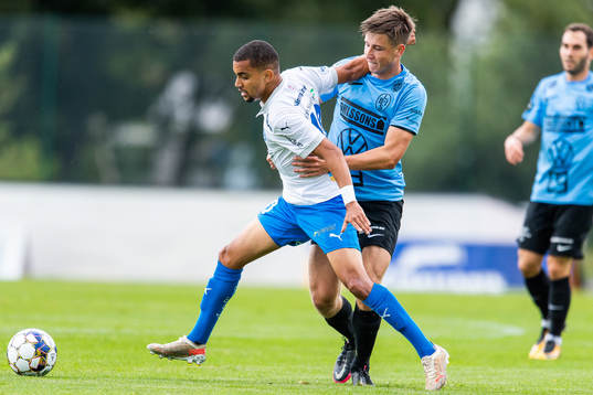 Värnamos Erick Brendon och Landskronas Filip Olsson