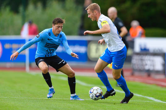 Landskronas Kevin Jensen och Värnamos Freddy Winsth
