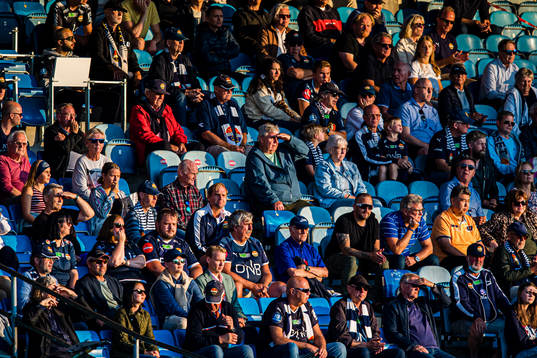 Spectators in the stands