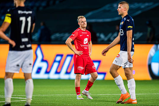 Petter Dahle Strand of Brann looks dejected