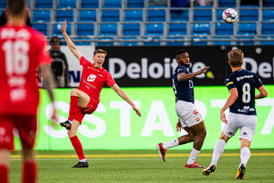 Ole Martin Lekven Kolskogen of Brann and Imoh Fred Friday