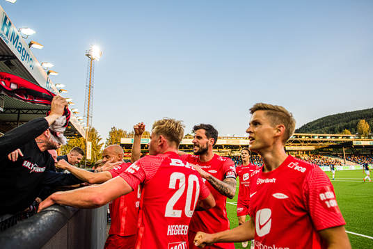 Aune Selland Heggebø of Brann celebrates