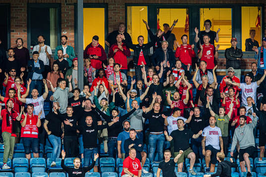 Spectators in the stands