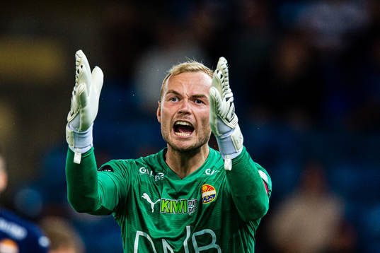 Viljar Røsholt Myhra of Strømsgodset reacts