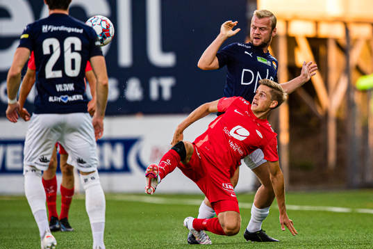 Thomas Grøgaard of Brann and Herman Sørby Stengel of