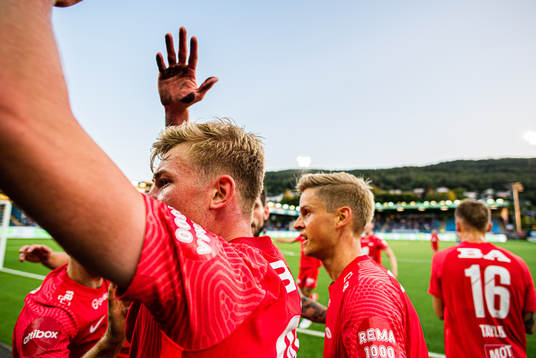 Aune Selland Heggebø of Brann celebrates