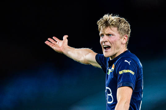 Jonathan Parr of Strømsgodset reacts