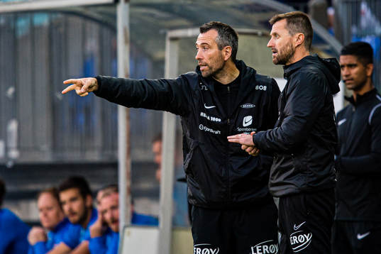 Andrea Loberto, assistant coach of Brann, and Eirik
