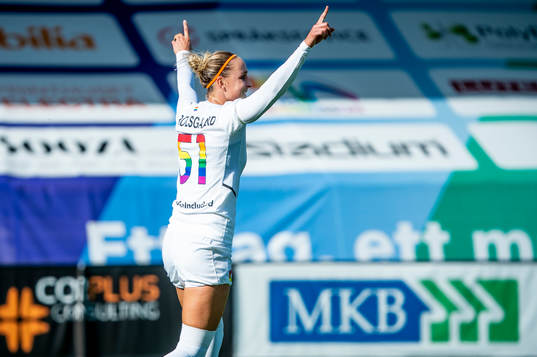 Rosengårds Sanne Troelsgaard jublar