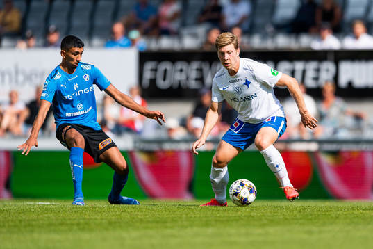 Halmstads Amir Al-Ammari och IFK Norrköpings Alexander