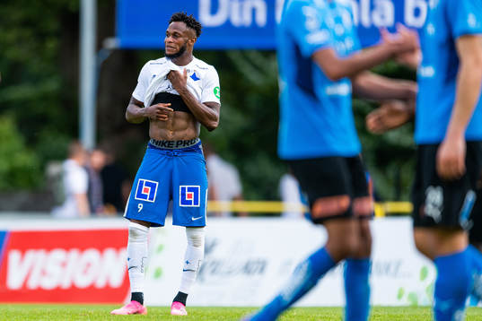 IFK Norrköpings Samuel Adegbenro deppar