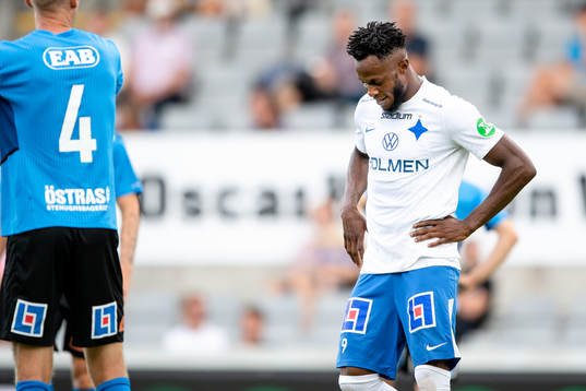 IFK Norrköpings Samuel Adegbenro deppar