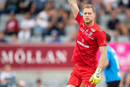 Halmstads målvakt Malkolm Nilsson Säfqvist