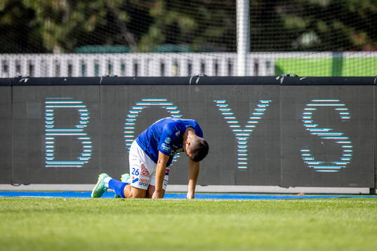 Trelleborgs Haris Brkic deppar