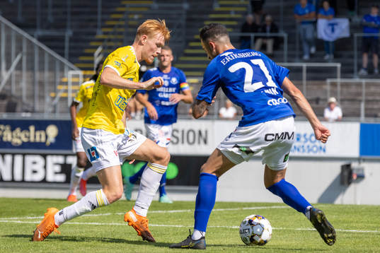 Falkenbergs Linus Borgström mot Trelleborgs Simon Amin