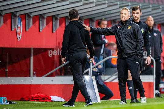 Vasalunds assisterande tränare  George Moussally och