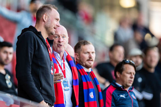 Helsingborgs sportchef Andreas Granqvist och ordförande