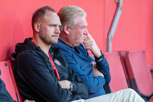 Helsingborgs sportchef Andreas Granqvist och tränare