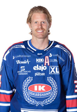Oskarshamns Philip Samuelsson Retush ärr på haka