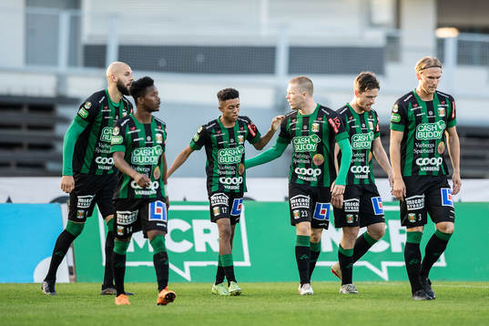 Varbergs spelare jublar