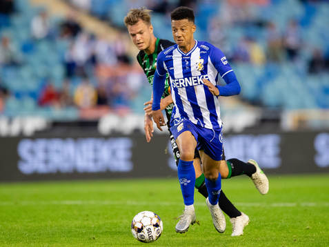 Varbergs Albin Winbo och IFK Göteborgs Tobias Sana