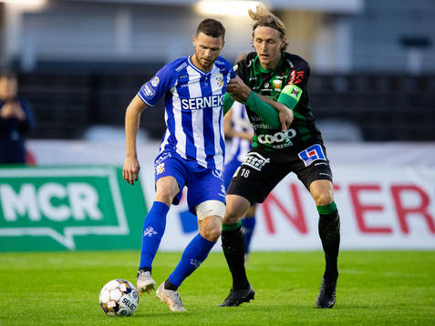 IFK Göteborgs Marcus Berg och Varbergs Joakim Lindner