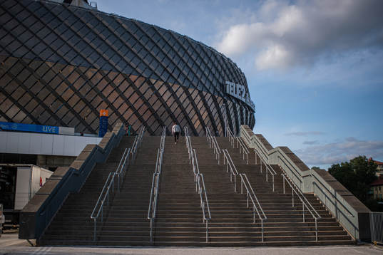 Exteriör av Tele2 Arena