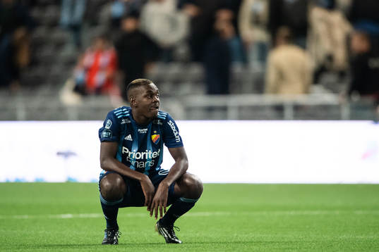 Djurgårdens Joel Asoro deppar
