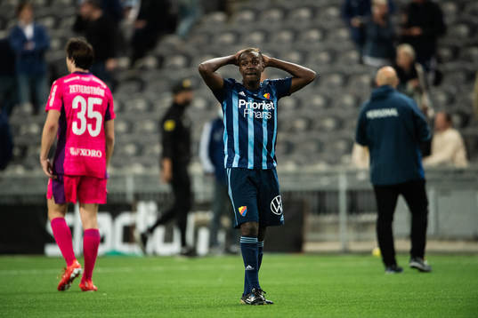Djurgårdens Joel Asoro deppar