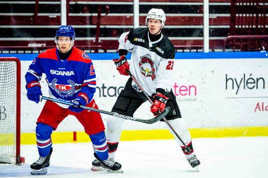 Oskarshamns Brian Cooper och Malmö Redhawks Lars Bryggman