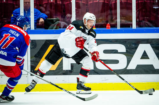 Malmö Redhawks Carl Söderberg mot Oskarshamns Joakim