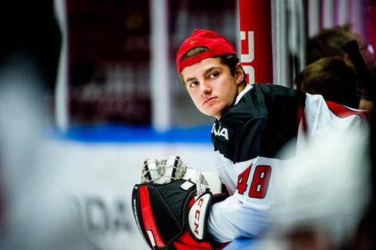 Malmö Redhawks målvakt Louis Ingvordsen