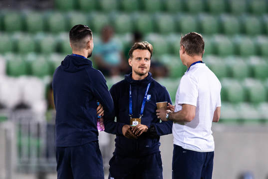 Antonio Colak, Eric Larsson and Jon Dahl Tomasson, head