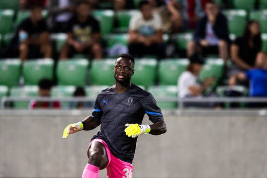 Goalkeeper Ismael Diawara of Malmö FF