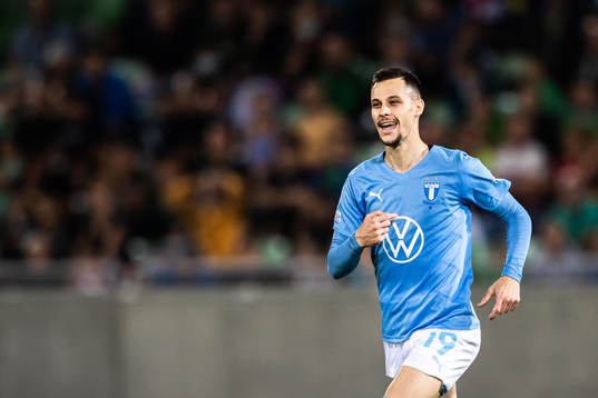 Veljko Birmancevic of Malmö FF celebrates