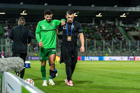 Cauly Oliveira Souza of Ludogorets leaves the pitch