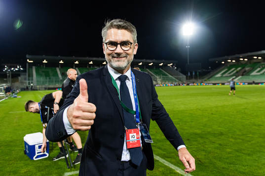 Niclas Carlnén, CEO of Malmö FF celebrates