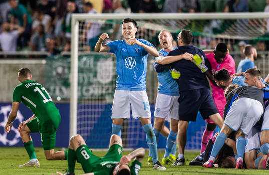 Anel Ahmedhodzic of Malmö FF celebrates