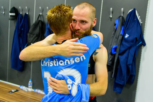 Anders Christiansen and Jo Inge Berget of Malmö FF