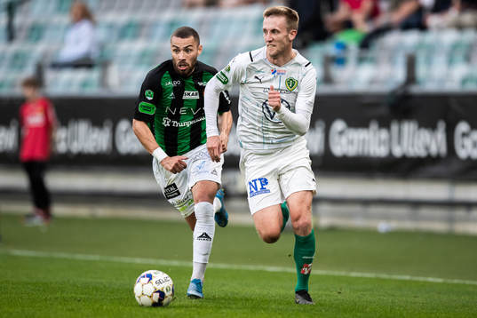 GAIS Malkolm Moenza och Jönköpings Jesper Svensson