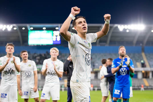 Jönköpings Adam Ben Lamin jublar