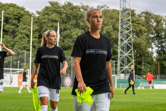 Häckens Elin Rubensson och Filippa Angeldahl