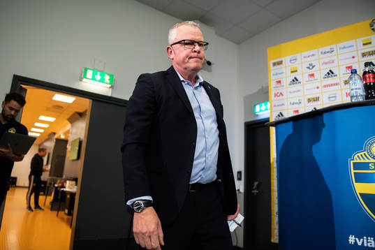 Janne Andersson, head coach of the Swedish national